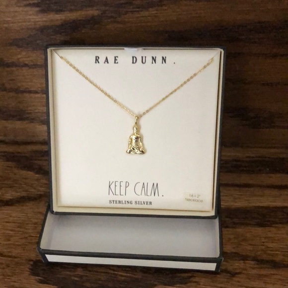 Rae Dunn “Keep Calm” Buddha Pendant Necklace - Picture 2 of 3